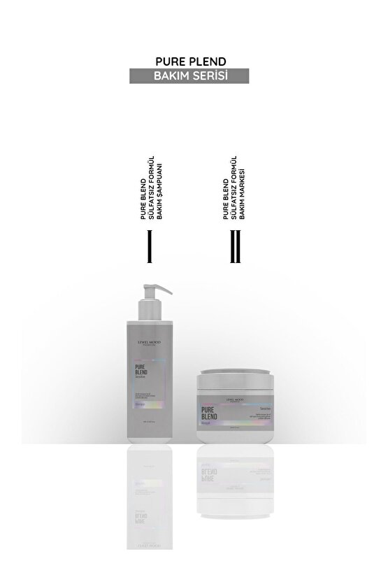 Pure Blend Sensitive Keratin Sonrası Sülfatsız Şampuan 400ml Levelmood Sulfate Free