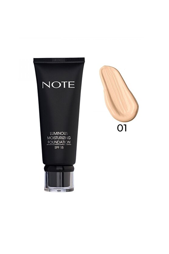 Luminous Moisturizing Spf 15 Nemlendirici Etkili Parlak Bitişli Fondöten - 01 Beige