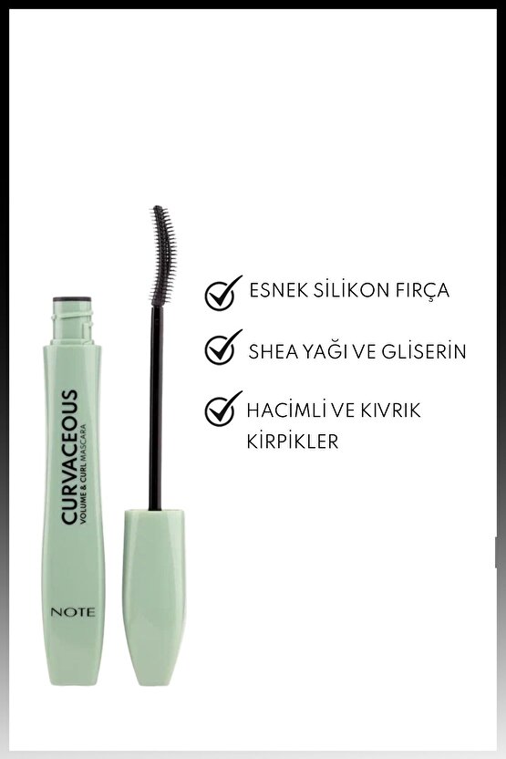 Curvaceous Hacim ve Kıvırma Etkili Maskara - Siyah