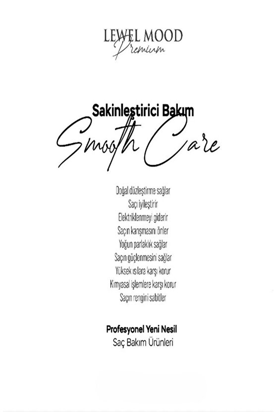 Brezilya Fönü Level Mod Unıque Smooth Care Treatment Sakinleştirici Bakım Seti