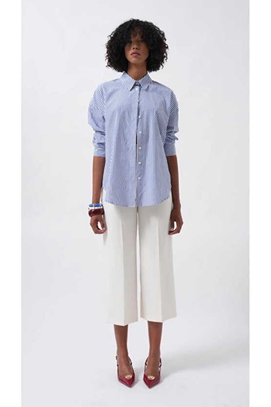 Çizgili Basic Gömlek