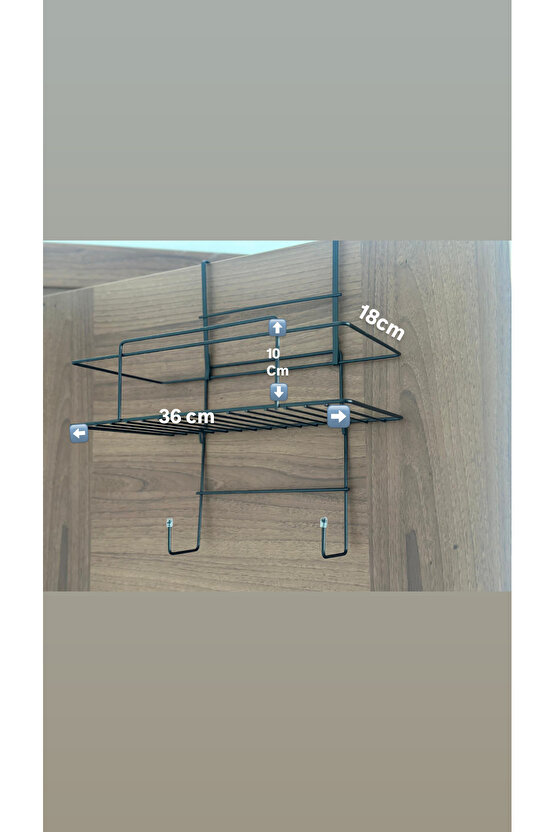 KAPI ARKASI   ÜTÜ VE ÜTÜ MASASI ASKISI ÜTÜ DÜZENLEYİCİ RAF- SİYAH  ÜTÜ Banyo Düzenleyici