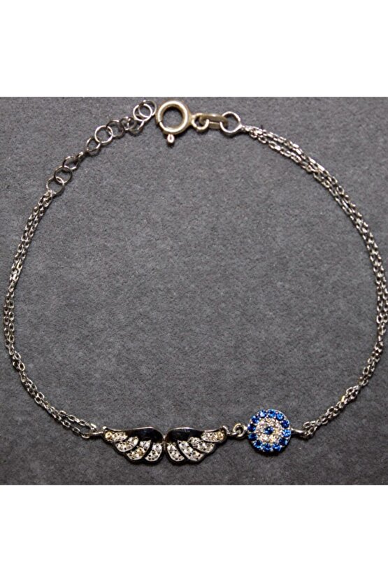 Melek Kanadı Taşlı Bileklik