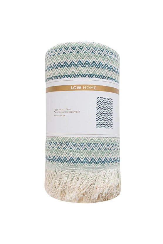 Çizgili Çift Kişilik Yatak Örtüsü 180x230 Cm (W5)