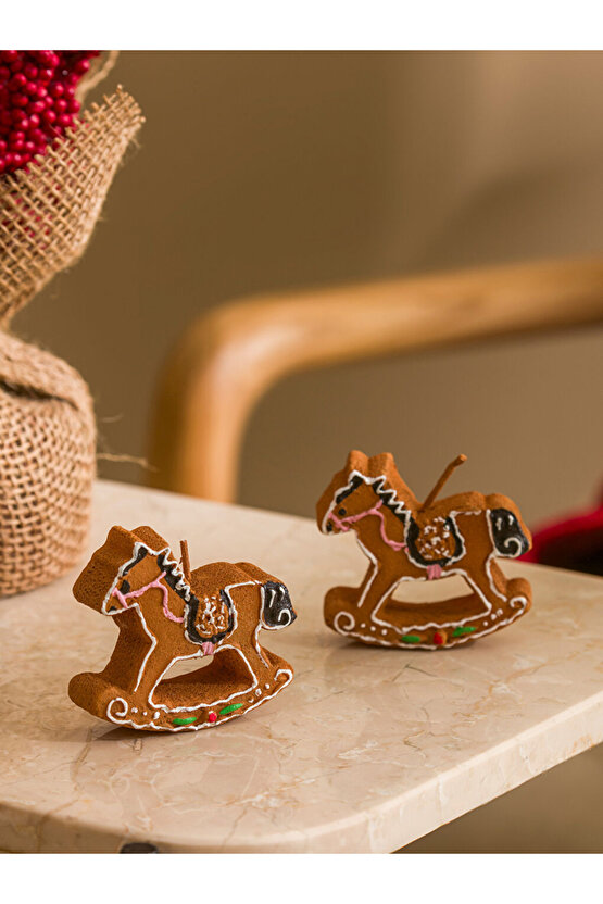 Atlı Karınca Figürlü Dekoratif Mum 2li