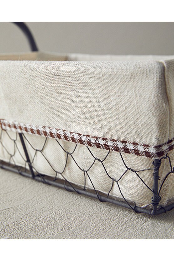 Lydia Metal Ekmek Sepeti Bej