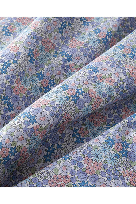 Bloss Mist Pamuklu Çift Kişilik Nevresim Seti 200x220 cm Lila