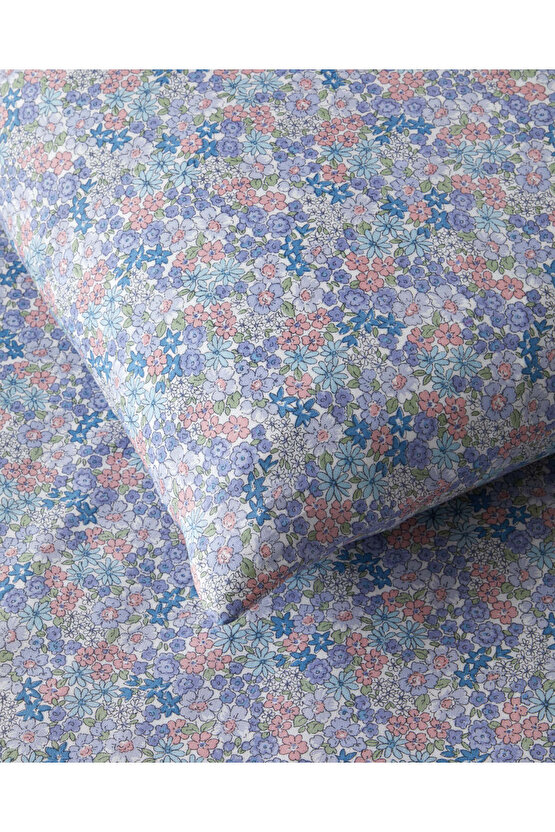 Bloss Mist Pamuklu Çift Kişilik Nevresim Seti 200x220 cm Lila