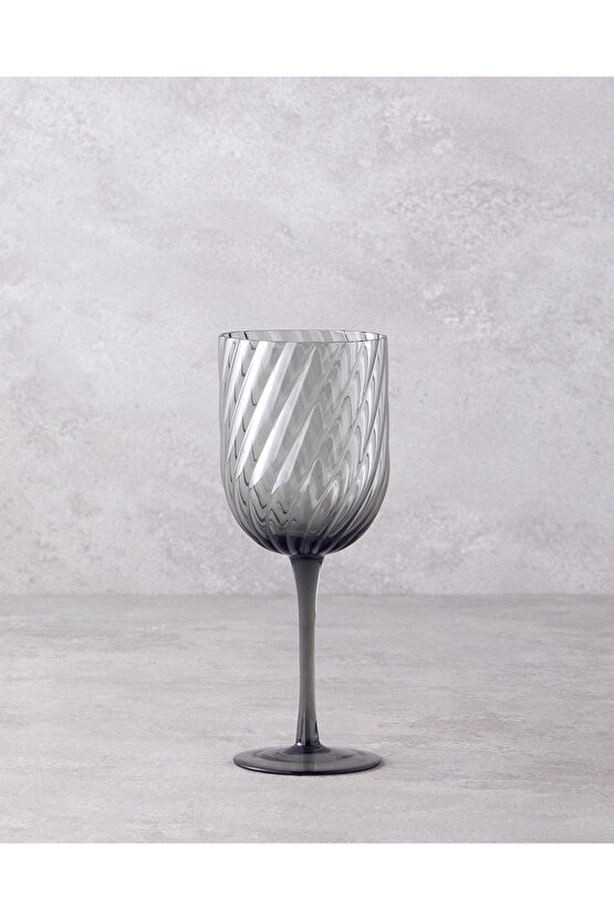 Meghan Cam 2li Kadeh 280 ml Antrasit