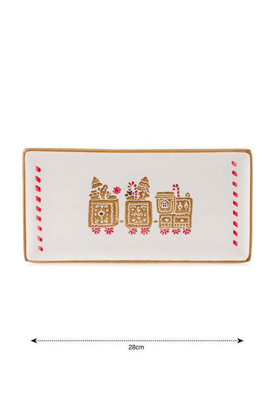 Freezen Storedan Trend Ürünler | Baskılı Seramik Sunum Tabağı 28 cm