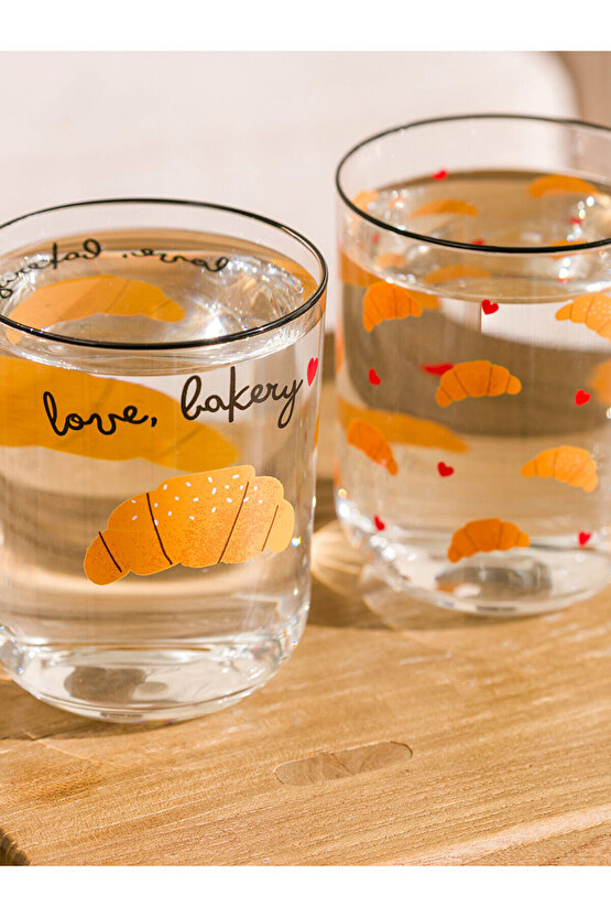 Karişik Baskılı Cam Bardak Seti 3lü 350 ml