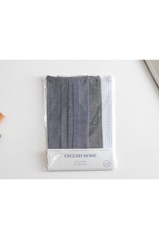 Masculıne Pamuk Maske 9,5x18 Cm Antrasit