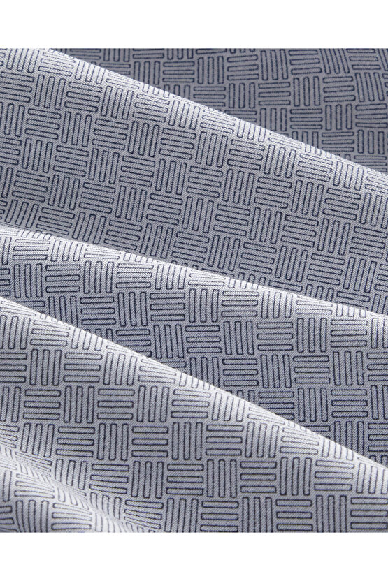 Flowing Stripes Kolay Ütülenir Çift Kişilik Nevresim Takımı 200x220 cm Lacivert