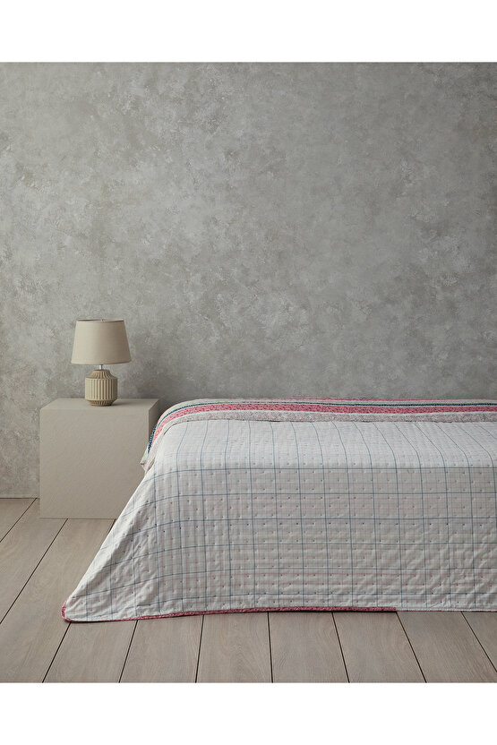 Blossom Lines Tek Kişilik Çok Amaçlı Örtü Pembe