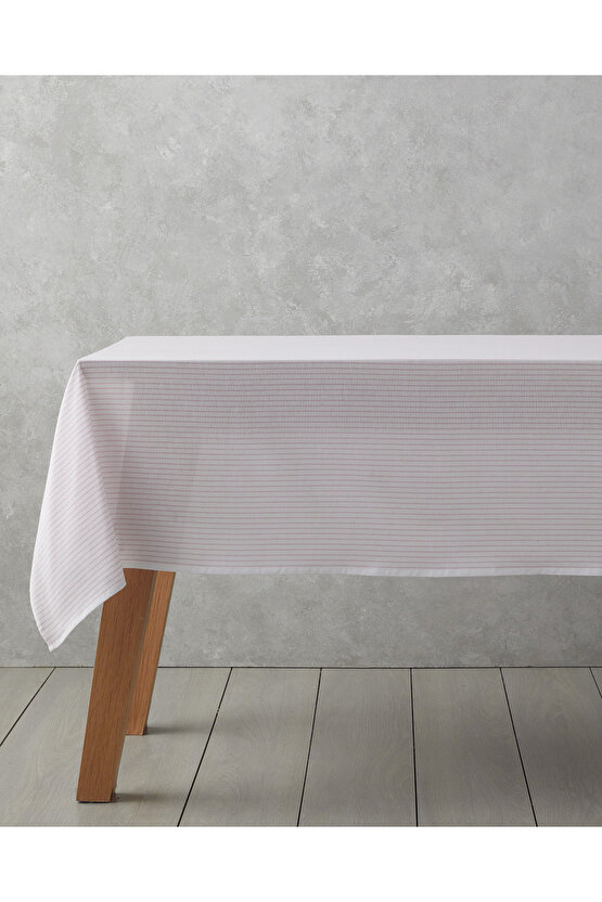 Vertical Pamuk Masa Örtüsü 140x200 cm Pembe