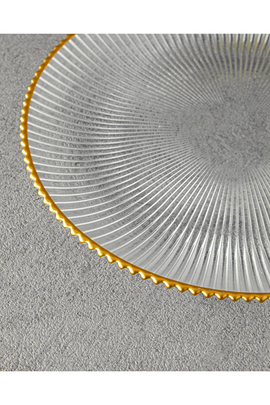 Graceful Shapes Cam Pasta Tabağı Gold