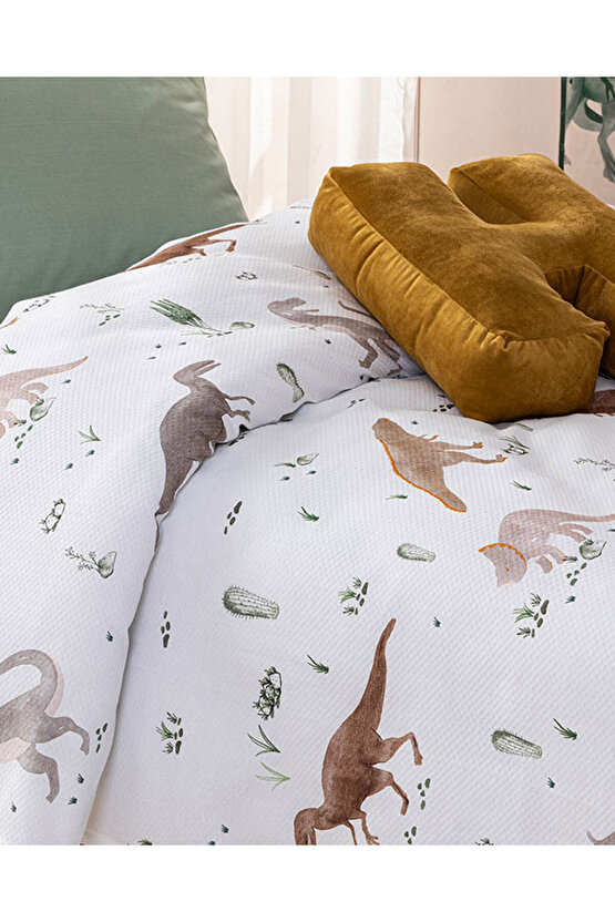 Dinazor Pamuk Çocuk Pike Bej