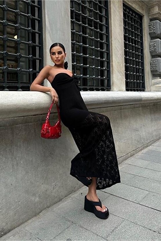 Eudora Ajurlu StraplezElbise 2771