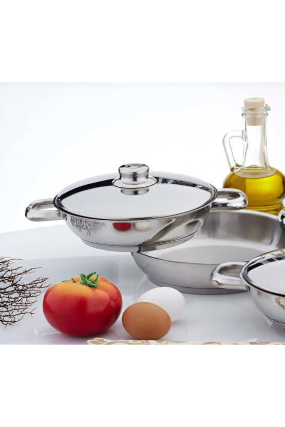 Gülsan Çelik Yumurta Sahan Seti Omlet Seti 16-18-20 Cm