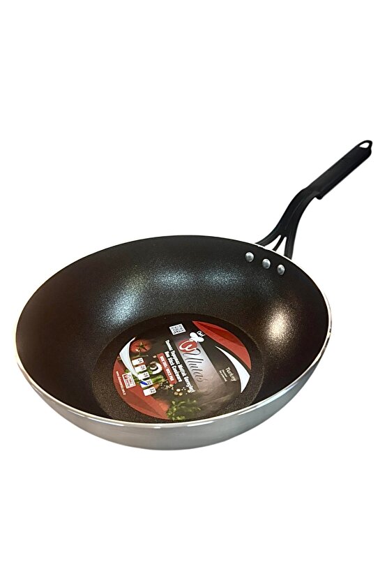 Endüstriyel Wok Tava Yanmaz Yapışmaz 30 Cm