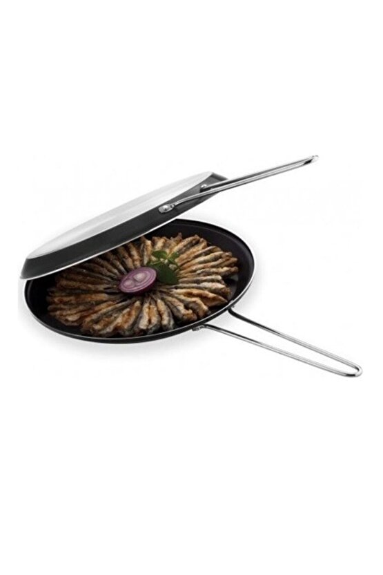 Çift Taraflı Granit Balık Tavası 32 Cm