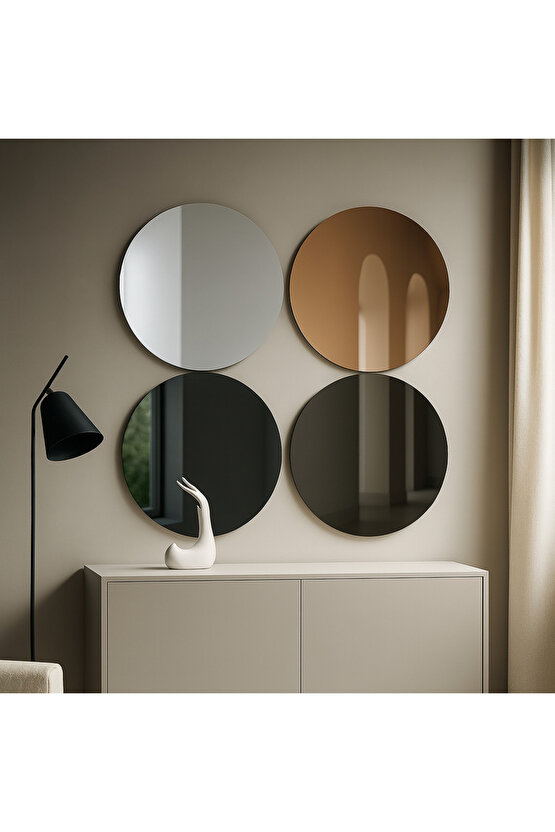 4’lü Ayna Seti  Bronz Ayna Füme Ayna  Siyah Ayna Normal Ayna