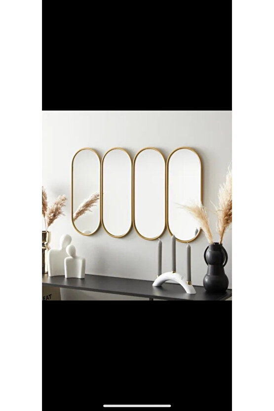 80x70 cm Oval Konsol Aynası  Lüks Set Ayna