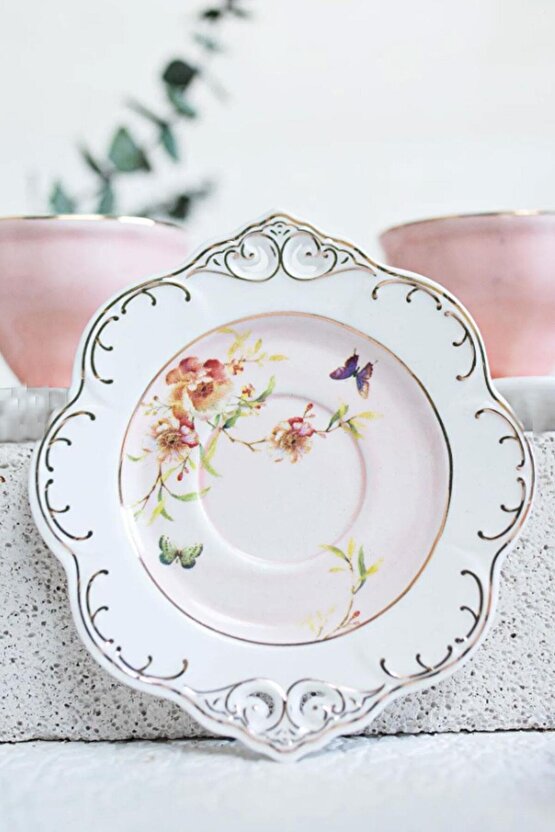 Altın Yaldızlı 6 Kişilik Türk Kahve Fincan Takımı 90 Cc Zjn-002