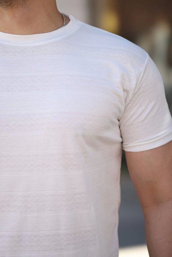 Erkek Mini Jakarlı Kısa Kollu T-shirt