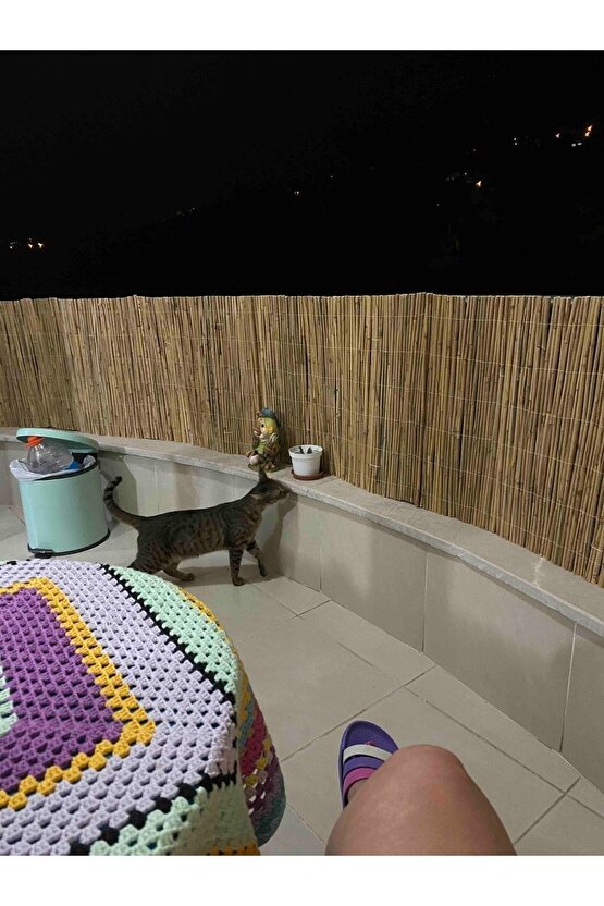 Doğal Kamış Hasır Balkon Çiti 1 M X 2,5 Metre