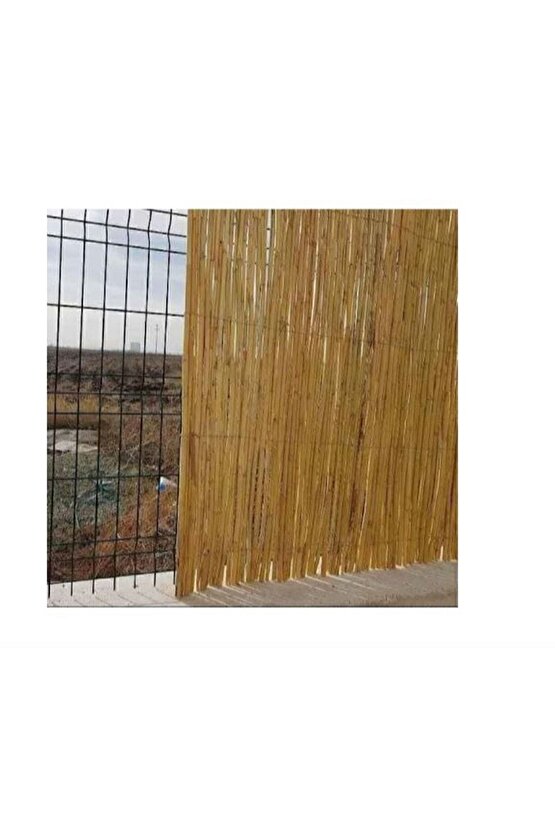Bambu Kamış Hasır Bahçe Çiti Gölgelik Balkon Çiti 1 Metre X 6 Metre