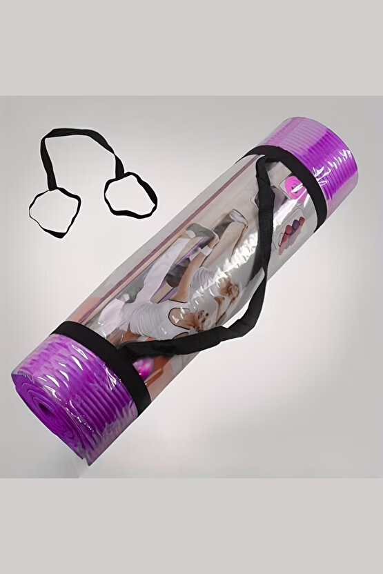 Ev ve Spor Salonuna Uygun Ultra Yumuşak Silikon 10 MM Yoga ve Pilates Matı Taşıma Askı Aparatı