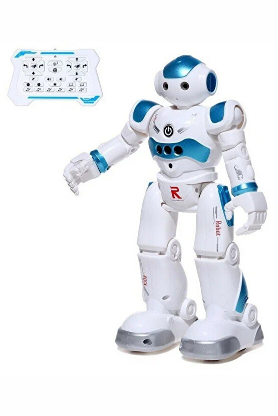 Oyuncak Uzaktan Kumandalı Robot El Sensörlü Şarjlı Moonwalk Yürüyen Hareketli Robot