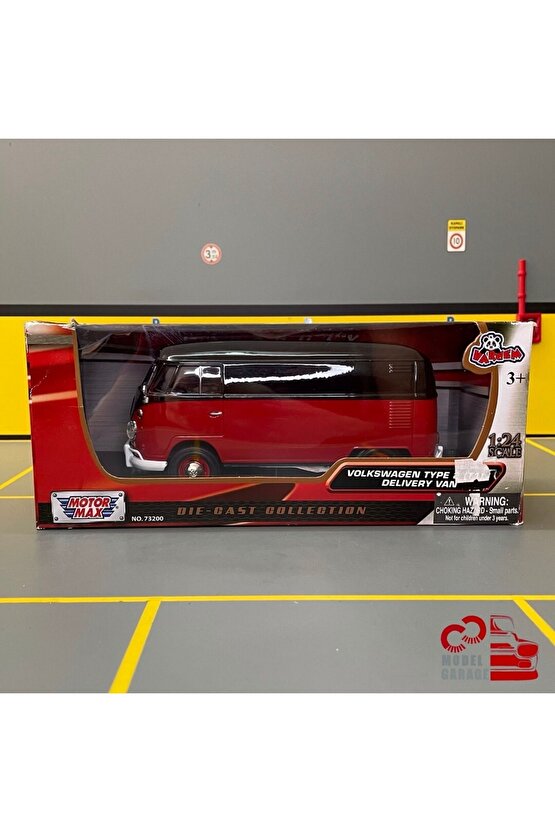 Volkswagen Type 2 (t1) 124 Ölçek Motormax *c&c Model Garage* Diecast Metal Model Araba