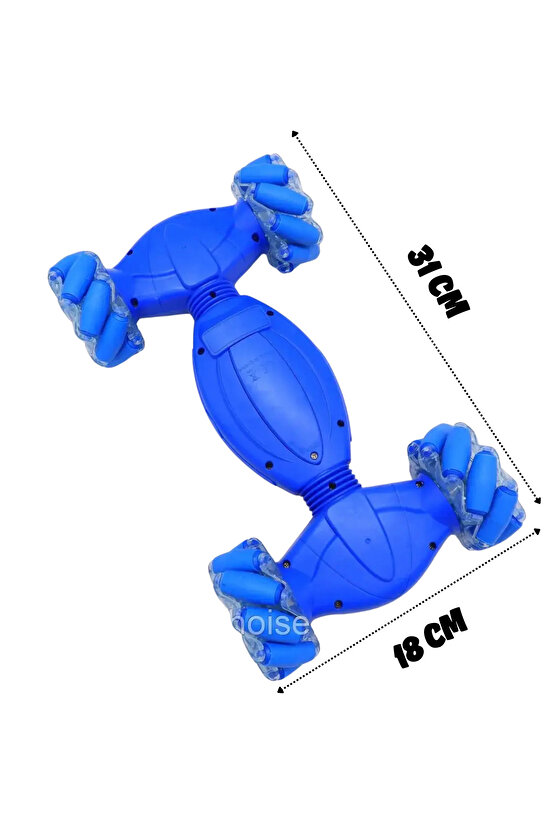 Oyuncak Bilekten Kontrollü Şarjlı 2.4G Işıklı Ve Müzikli Bileklik Kumandalı Akrobat Araba