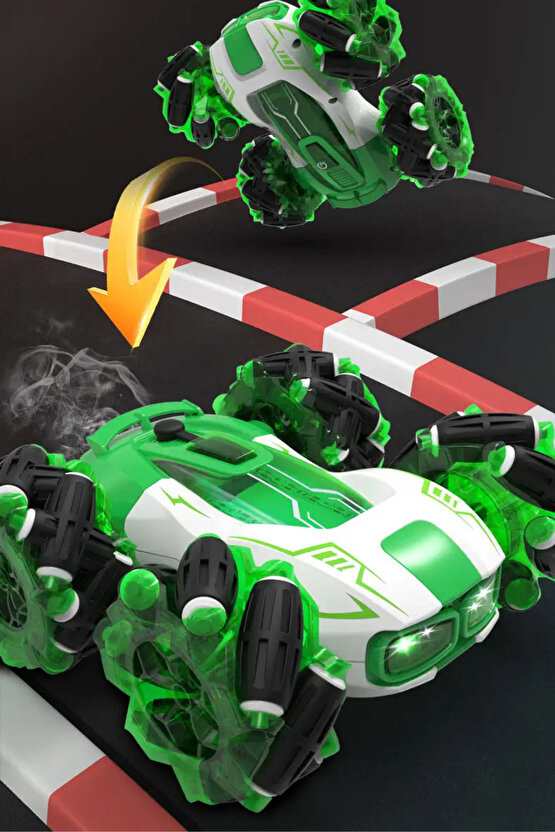 Uzaktan Kumandalı Full Fonksiyon Şarjlı Stunt Drift ve Akrobat Araba 360 Derece Dönen Stunt Araba +3