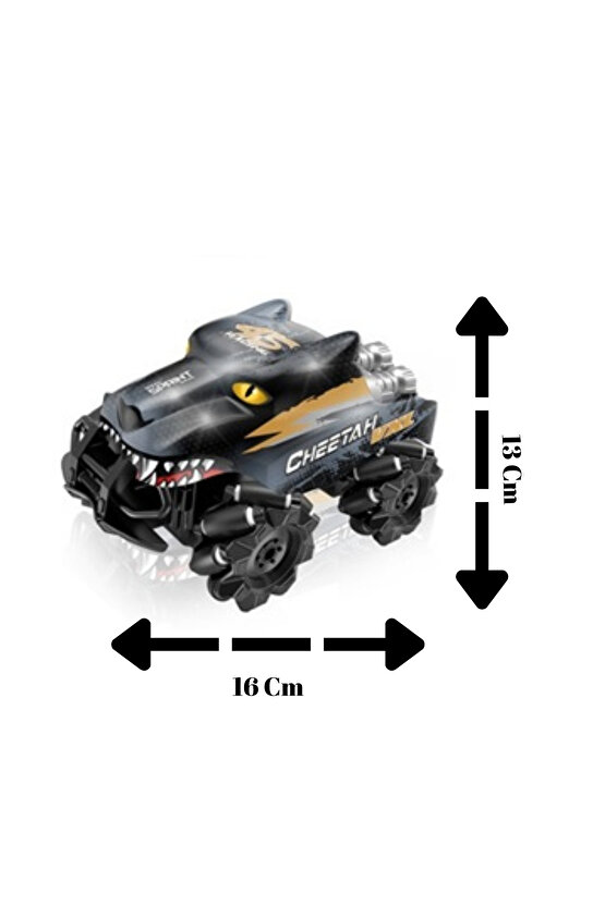 Oyuncak Uzaktan Kumandalı Full Fonksiyon Şarjlı 2.4G Stunt 4X4 Işıklı Araba (Pil Hediyeli