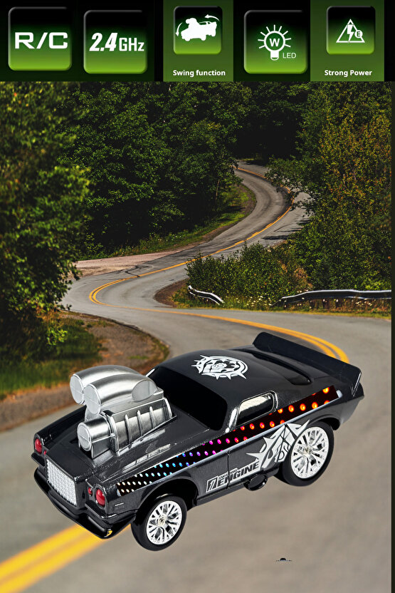 Uzaktan Kumandalı Full Fonksiyon Şarjlı Işıklı 2.4g Çılgın Crazon Led Işıklı Drift Araba 15 Km Hız