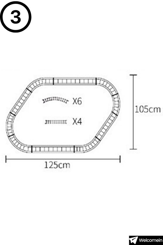 Oyuncak Işıklı ve Sesli Buhar Çıkartan 15 Parça Tren Set Buharlı Tren