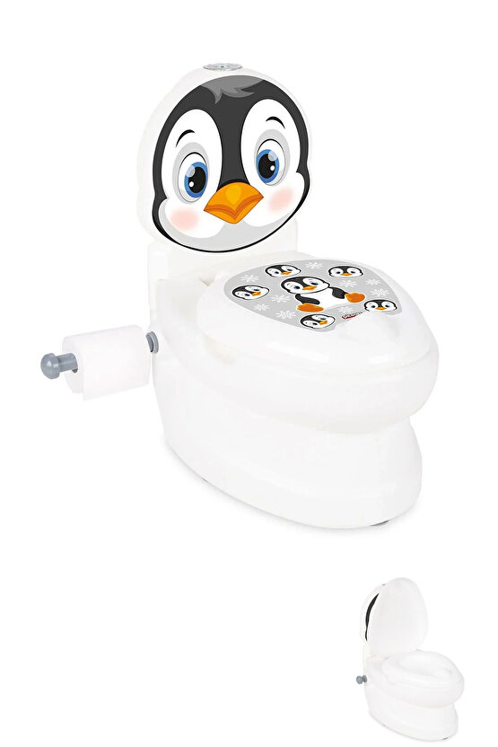 Sesli Işıklı Sifon Sesi Bebekler ve Çocuklar İçin Eğitici Tuvalet Eğitimi Klozet Hazneli Lazımlık