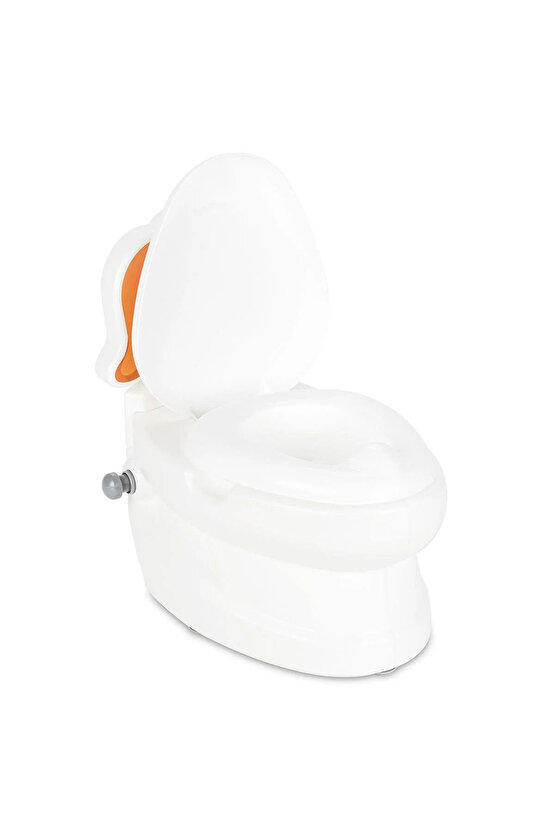 Sesli Işıklı Sifon Sesi Bebekler ve Çocuklar İçin Eğitici Tuvalet Eğitimi Klozet Hazneli Lazımlık