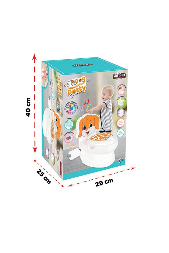 Sesli Işıklı Sifon Sesi Bebekler ve Çocuklar İçin Eğitici Tuvalet Eğitimi Klozet Hazneli Lazımlık