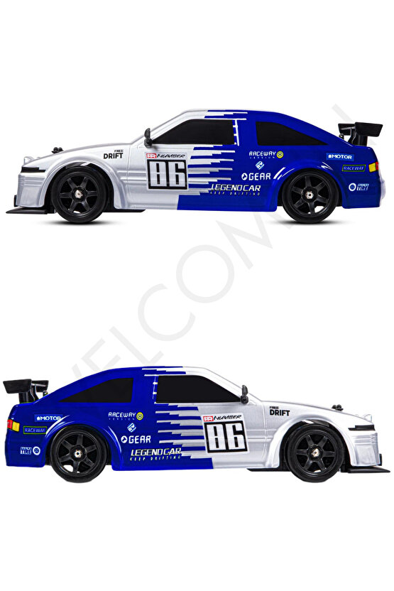 Oyuncak 2.4 GHZ Uzaktan Kumandalı Şarjlı 1:16 4X4 Buhar Atan Sesli ve Işıklı Drift ve Yarış Arabası