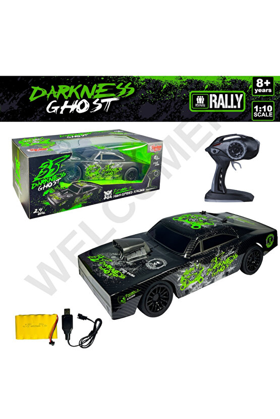 Oyuncak 2.4Ghz Uzaktan Kumandalı Ghost Rider Şarjlı 25 Km Hız Yapan Dev Boy 42cm RC Araba