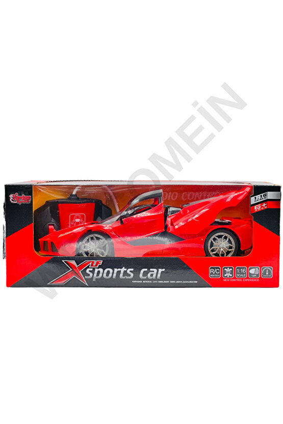 Oyuncak Kapıları Ve Bagajı Açılan Uzaktan Kumandalı Drift Arabası Süper Hızlı 1:16 Işıklı Spor Araba