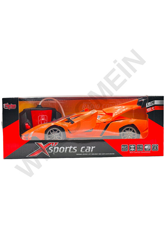 Oyuncak Kapıları Ve Bagajı Açılan Uzaktan Kumandalı Drift Arabası Süper Hızlı 1:16 Işıklı Spor Araba