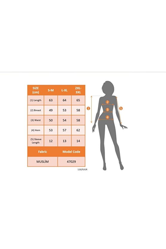 MyTerrax Kadın Kısa Kollu V Yakalı önden Düğmeli Müslim Gömlek
