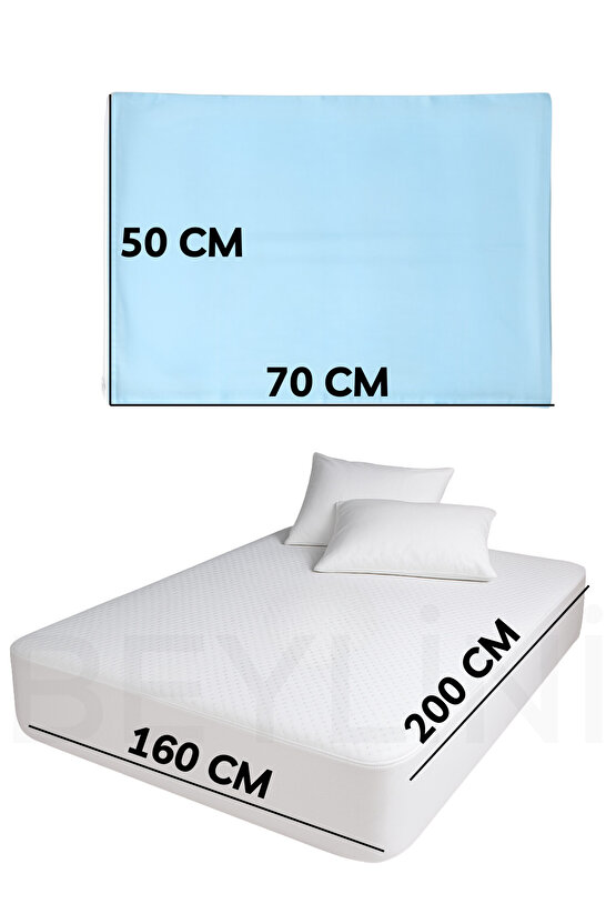 Lastikli Yatak Çarşaf Seti Yastık Kılıflı Örtü Pamuk Dayanıklı Yırtılmaz Tek Çift Kişilik