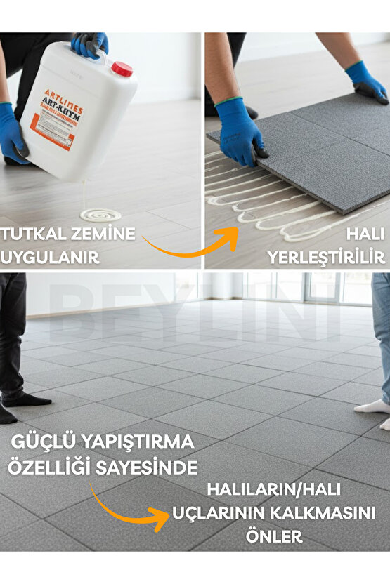 1 KG 1,5L Halı Tutkalı Karo Halıfleks Halı Yapıştırıcısı Halı Zemin PVC HızlıYapıştırıcı