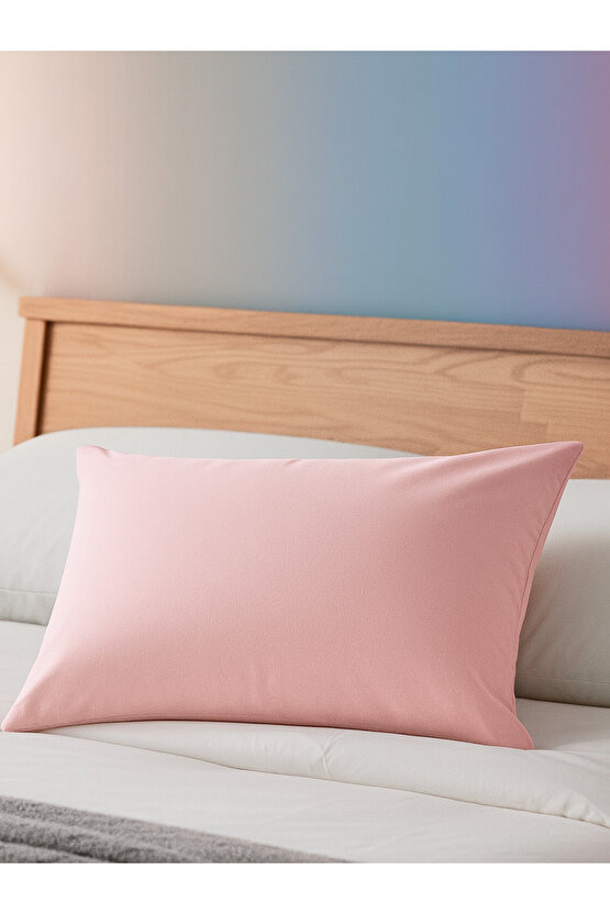 2 li Yastık Kılıfı Seti Renkli Ütülenebilir Dayanıklı Yırtılmaz Soft Premium Düz Fermuarlı 50x70 CM